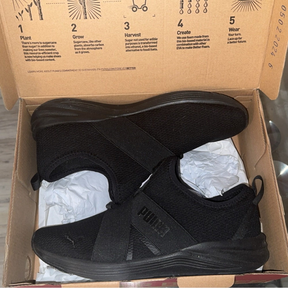 Puma Women’s All-Black Sneakers